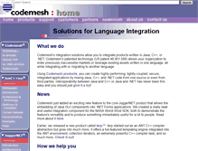 Tablet Screenshot of codemesh.com